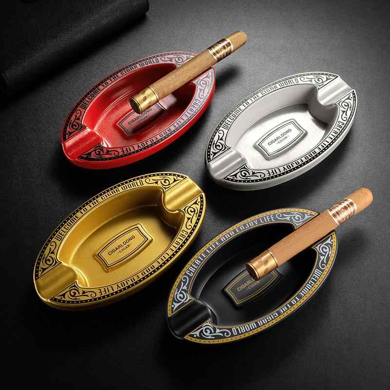 灰皿 シガー 大口径シガーホルダー リビング 置物 ビジネスシーン インテリア オブジェ レジン製 パー..