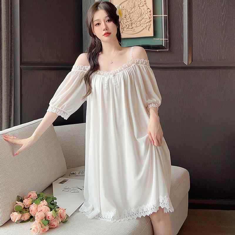 ネグリジェ ナイトドレス パジャマ ルームウェア レディース セクシー プリンセス風 かわいい メッシュ シースルー キャミソール オフ..