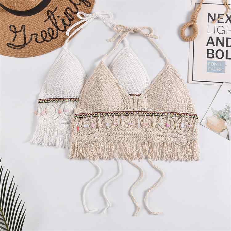 キャミソール タンクトップ レディース ホルターネック ショート丈 クロップド丈 セクシー かわいい 透..