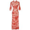 チャイナドレス レディース 古典舞踊 中国舞踊 ロング丈 チュール シースルー ポリエステル 発表会 舞台 練習着 レッスン着 衣装 セットアップ