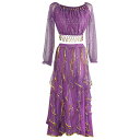 ダンス衣装 レディース ベリーダンス インド舞 発表会 舞台 ステージ 演出 長袖 セットアップ アンサンブル シフォン スパンコール メッシュ エスニック 大...