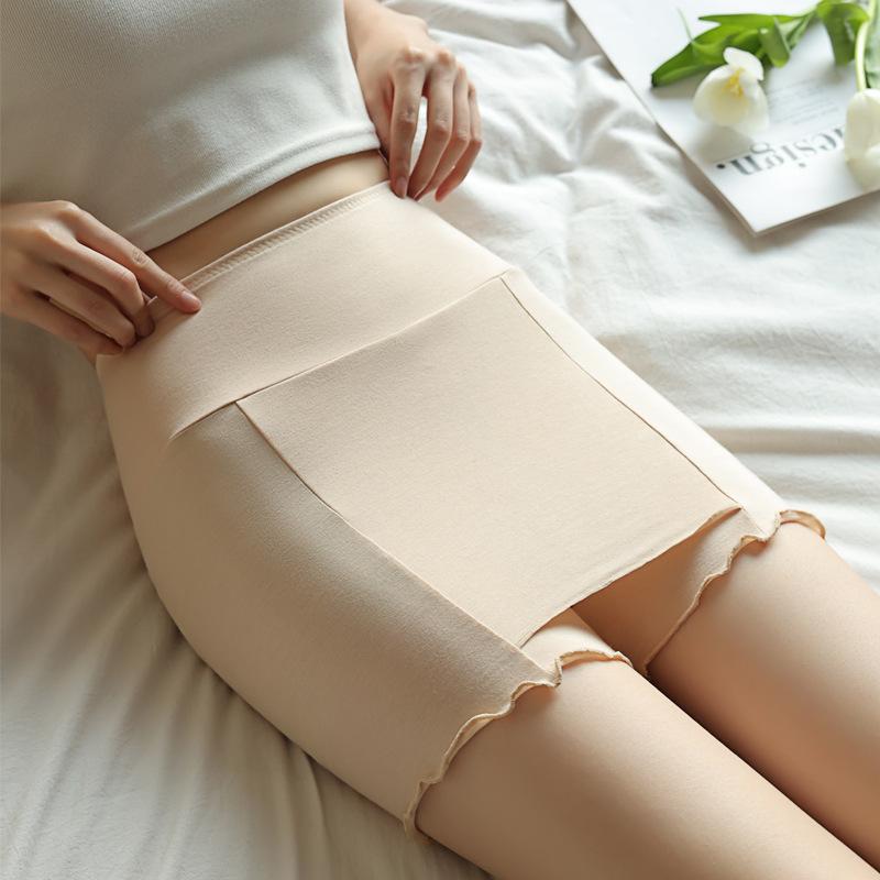 インナー レディース ペチパンツ モダール 夏 薄手 透け防止 シームレス 裾めくれ防止 通気性 伸縮性 二重クロッチ付き ショートパンツ スカートインナー 快適 肌着