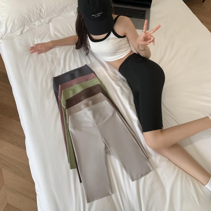 レギンス レディース 春夏 五分丈 ハイウエスト 薄手 腹部引き締め ヒップアップ 美尻 ヨガ フィットネ..