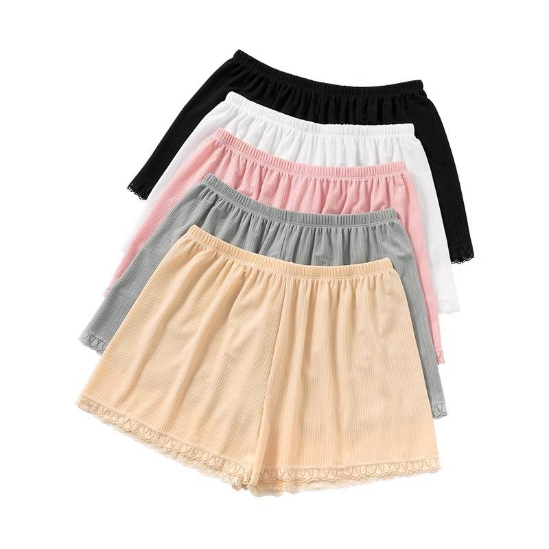 ショートパンツ レディース 夏 接触冷感 薄手 透け防止 ルームウェア 普段使い ワンマイルウェア ゆったり インナー ボトムス 再生繊維 ポリエステル 通気性 無地 快適