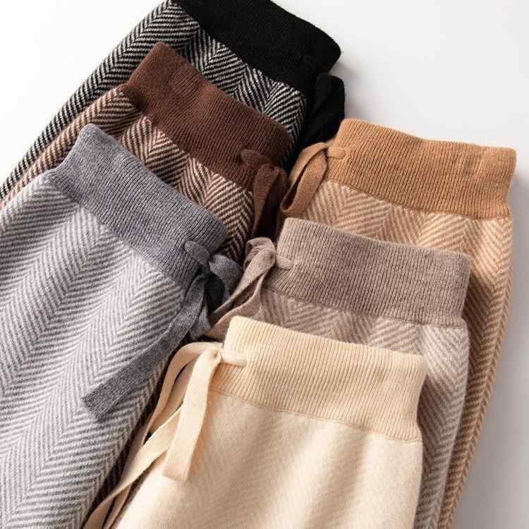 パンツ レディース 秋冬 ウール ヘリンボーン柄 ワイドパンツ ハイウエスト 厚手 ロング丈 マキシ丈 上品 きれいめ カジュアル