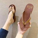 ビーチサンダル レディース 厚底 ウェッジソール トング 無地 PVC素材 カジュアル 外履き 普段使い 海 ビーチ リゾート 速乾 防水 滑り止め クッション性 春夏