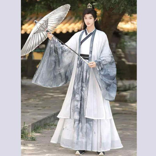 漢服 男女兼用 宋代風 中国風 水墨画柄 武侠風 スタイリッシュ セットアップ 3点セット トップス スカート 羽織り ハイウエスト 普段着 衣装 ポリエステル オールシーズン 漢服 男女兼用 宋代風 中国風 水墨画柄 武侠風 スタイリッシュ セットアップ 3点セット トップス スカート 羽織り ハイウエスト 普段着 衣装 ポリエステル オールシーズン