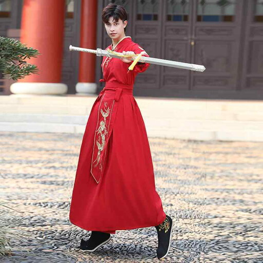 漢服 メンズ 男性用 武侠風 古装衣装 学生 舞台衣装 学園祭 文化祭 イベント コスプレ 長袖 交領 大きいサイズ 赤 綿 秋冬 漢服 メンズ 男性用 武侠風 古装衣装 学生 舞台衣装 学園祭 文化祭 イベント コスプレ 長袖 交領 大きいサイズ 赤 綿 秋冬