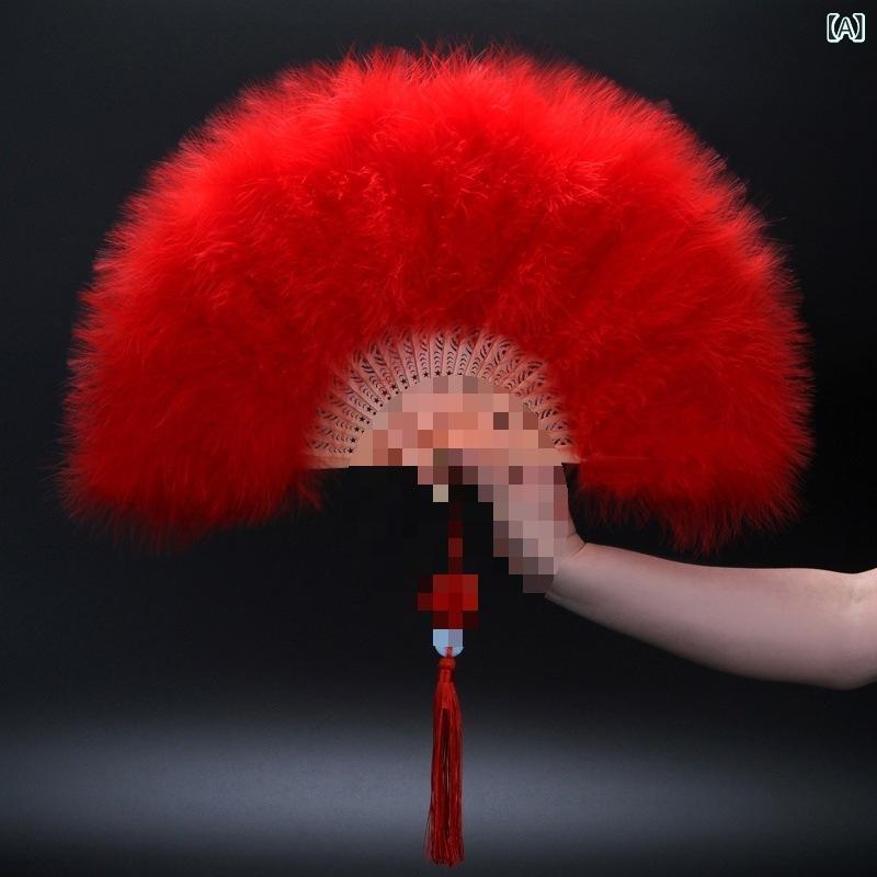 羽根扇子 宮廷風 折りたたみ式 舞台演劇 パフォーマンス 撮影 ライブ配信 貴婦人 エレガント 豪華 ベロ..