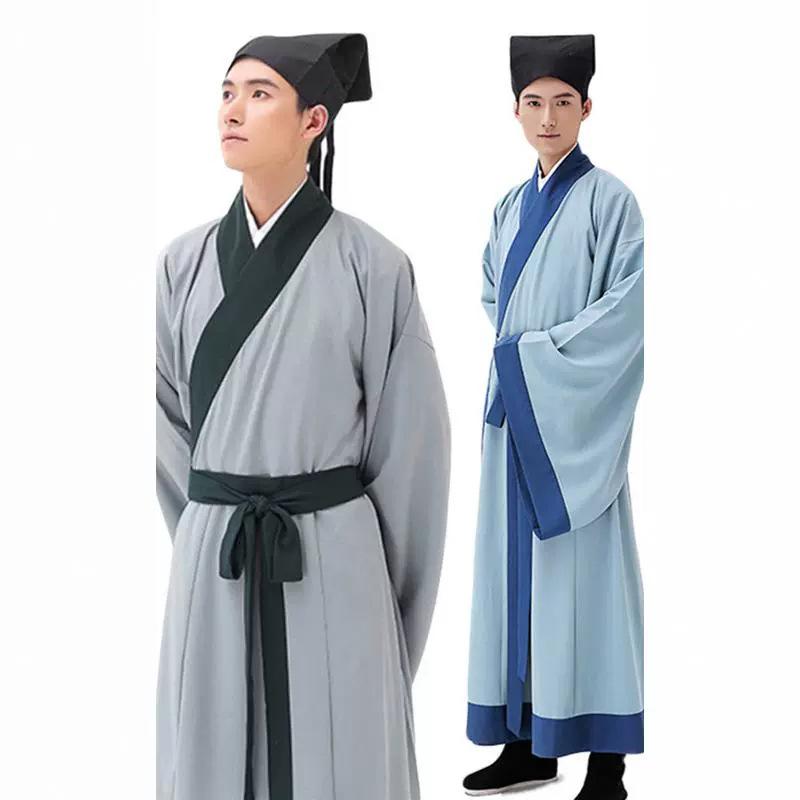 漢服 メンズ 宋時代 書生 学士 貴公子 才子 江南 長袍 舞台衣装 時代劇 演劇 コスチューム 中国服 中華..