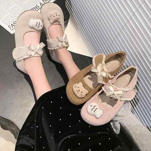 パンプス レディース メリージェーン フラット ラウンドトゥ フレンチ 上品 きれいめ 合成皮革 ベルクロ ローヒール 浅履き 無地 普段使い スカートコーデ 春夏秋