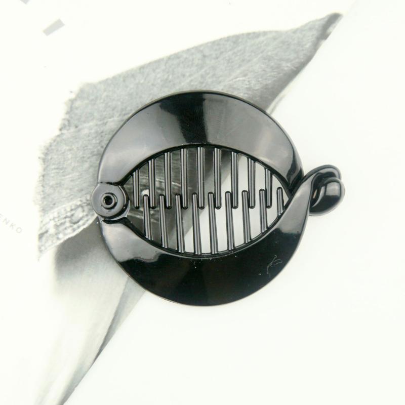 バナナクリップ レディース ビッグサイズ 手芸 DIY ベースクリップ ラバー加工 滑り止め ポニーテール ..