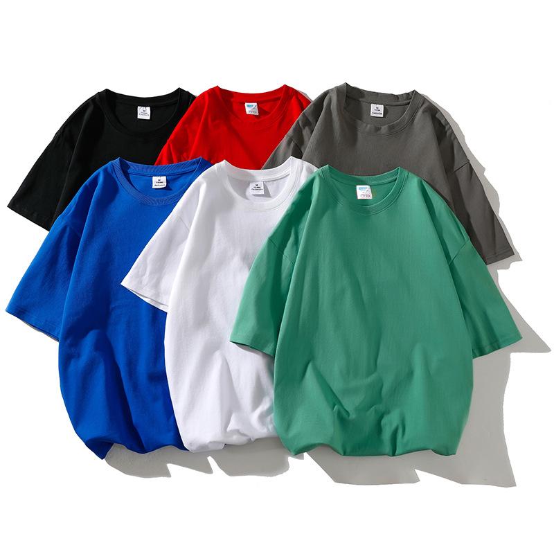 Tシャツ メンズ 男女兼用 ビッグシルエット 半袖 綿 無地 クルーネック ゆったり オーバーサイズ 春夏 カジュアル ストリート イージーケア 普段使い ペアルック リラックスフィット