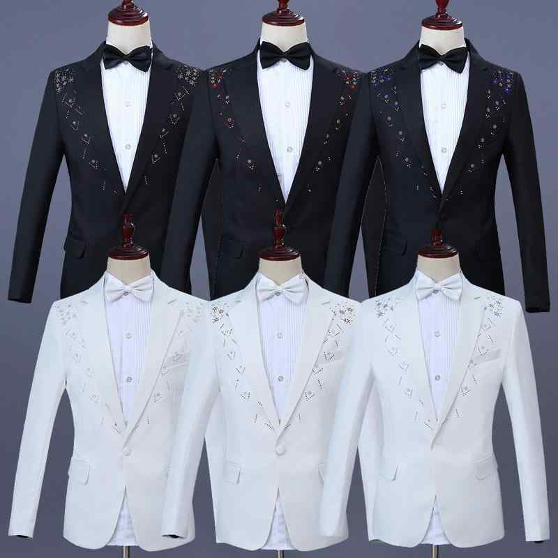 スーツ メンズ ステージ衣装 ラインストーン タキシード セットアップ 結婚式 披露宴 司会者 合唱団 フ..