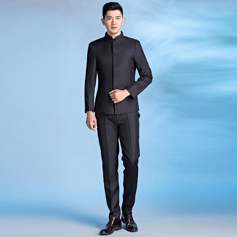中山服 メンズ 男性用 合唱 舞台衣装 発表会 演出服 民国 学生服 五四 青年服 竹繊維 ポリエステル ス..