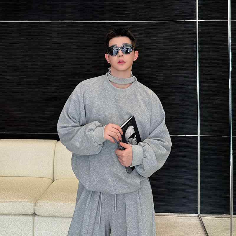 セットアップ メンズ スウェット トレーナー リラックス ゆったり 春夏 韓国 スポーツ 普段使い 部屋着..