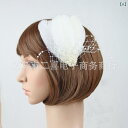 髪飾り レディース レトロ アンティーク フェザー 羽毛 ヘアピン ヘアクリップ ハンドメイド オフホワイト 結婚式 パーティー イベント おしゃれ エレガント