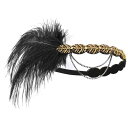 ヘッドドレス レディース 欧米風 ハンドメイド フェザー フリンジ ヘアバンド ブライダル 結婚式 パーティー 発表会 ダンス 舞台 フォーマル ドレス 髪飾り...
