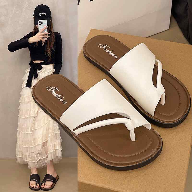 サンダル レディース フラット トング フレンチ レトロ 柔らかな履き心地 エレガント かわいい 外履き ビーチ リゾート 滑り止め 耐久性 PVC素材 夏