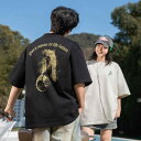 Tシャツ メンズ オーバーサイズ ストリート アメカジ カジュアル ゴシックロゴ プリント 半袖 クルーネック コットン トップス 春夏 ペア ユニセックス
