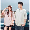 Tシャツ メンズ 男性用 オーバーサイズ ビッグシルエット ゆったり 半袖 クルーネック 丸首 ロゴプリント レタープリント コットン 綿 アメカジ ストリート カジュアル 普段使い 春夏 トップス