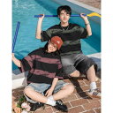 Tシャツ メンズ アメカジ タイダイ染め 配色 ストライプ柄 ゆったり オーバーサイズ 英字刺繍 半袖トップス コットン クルーネック カジュアル 普段使い 春夏 ブラックパープル 黒グリーン カーキ