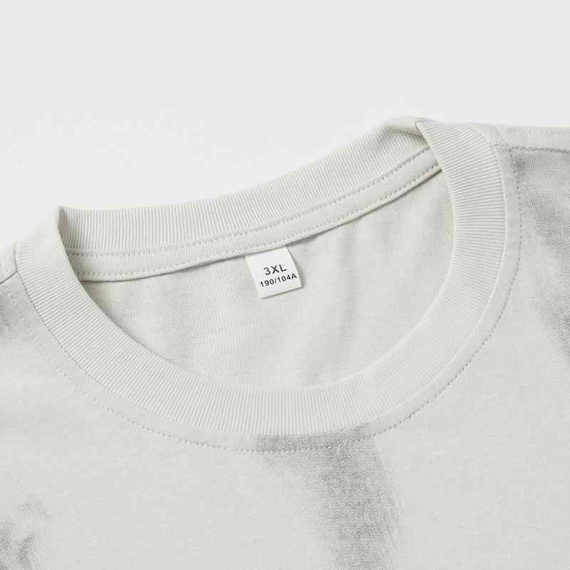 Tシャツ メンズ 半袖 ウォッシュ加工 ヴィンテージ風調 コットン マルチプリント ゆったり ビッグシルエット クルーネック 丸首 春夏 普段使い カジュアルス...