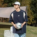 Tシャツ メンズ アメカジ カジュアル 刺繡 アルファベット柄 カップル ペアルック 春夏 コットン クルーネック 配色切り替え ステッチ ゆったり 半袖 ストリート トップス