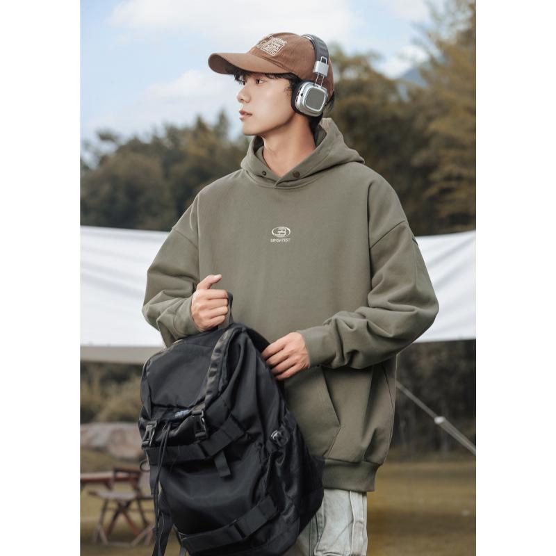 パーカー レディース ヘビーウェイト 厚手 アメカジ風 春夏 レトロ ヴィンテージ風 ゆったり ルーズ ビッグシルエット ロゴ刺繍 カップル ペア ユニセックス...