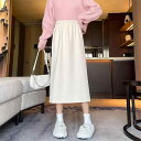 スカート レディース コーデュロイ ハイウエスト Aライン スリット ミモレ丈 秋冬 細見え 着痩せ効果 体型カバー オフィス カジュアル 普段使い