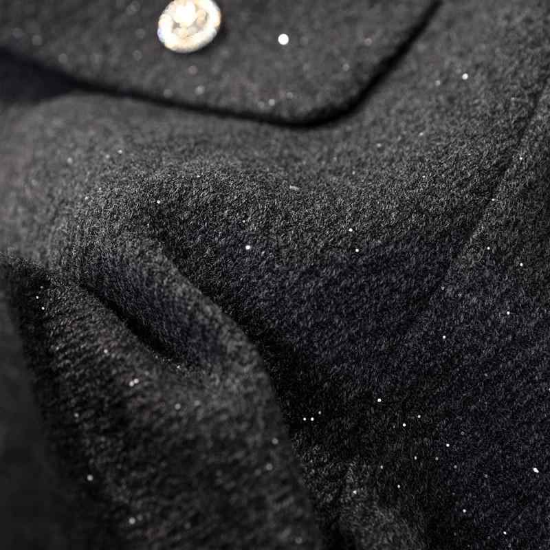 ショートパンツ レディース 上品 ツイード調 スパンコール 秋冬 ハイウエスト Aライン ワイド 着痩せ ..