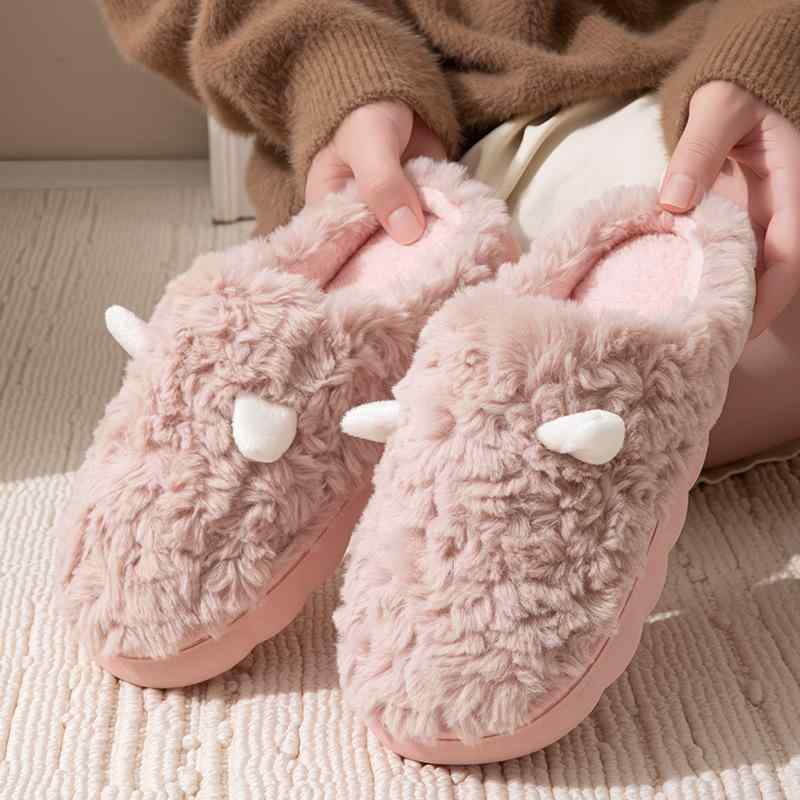 楽天おうち健康生活ルームシューズ レディース 男性用 秋冬 あったか 保温 滑り止め 耳付き モコモコ ボア 厚手 室内履き 部屋履き シンプル カジュアル 産後用 マタニティ つま先保護