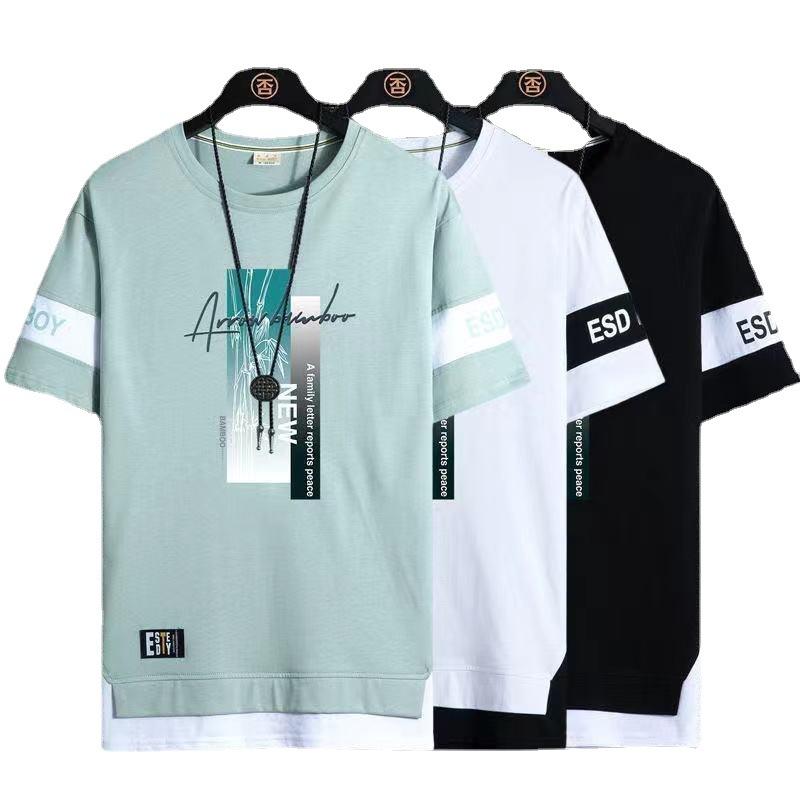 Tシャツ メンズ 男性用 半袖 カットソー 接触冷感 再生繊維 アセテート繊維 春夏 トレンド カジュアル おしゃれ 普段使い 着回し万能 ロゴプリント