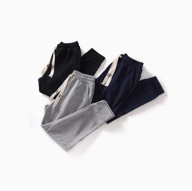 スウェットジョガーパンツ ユニセックス コットン 綿 ゆったり ルーズ テーパード 裾絞り ウエストゴム ストレッチ 切り替え カジュアル スポーツ ルームウェア 細見え 着回し 長ズボン