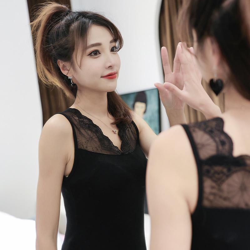 タンクトップ レディース 女性用 モダール レース インナー 無地 重ね着 春夏 薄手 快適 日韓風 韓国ファッション カジュアル ホワイト ブラック ブルー ピンク系