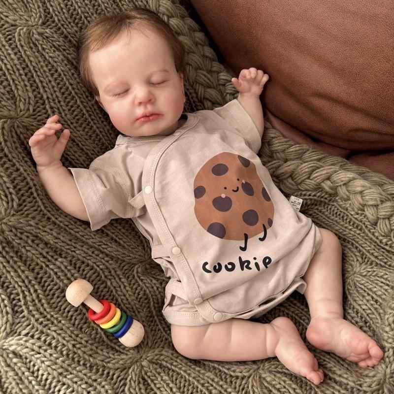 ロンパース ベビー 赤ちゃん 半袖 夏服 腹巻き付き 三角 ボディスーツ カバーオール 綿 薄手 快適 肌に優しい 部屋着 パジャマ 普段使い 記念撮影 韓国 チョコレート クッキー