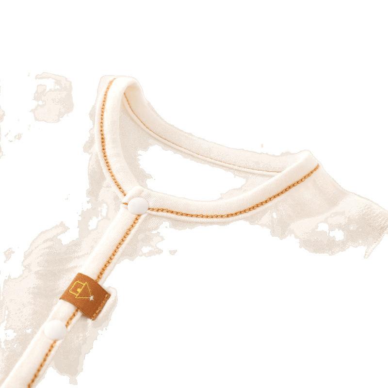 ロンパース ベビー 赤ちゃん 半袖 薄手 綿 コットン 接触冷感 通気性 吸湿速乾 パジャマ 寝間着 お部屋着 カバーオール 夏 ジャカード柄 シンプル