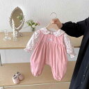 ベビー 女の子 春夏 刺繍 サロペット オーバーオール 小花柄 うさみみ ブラウス シャツ 上品 万能 かわいい 2点セット セットアップ 綿 柔らかい ピンク 普段使い お出かけ