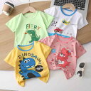 Tシャツ キッズ ベビー 男女兼用 男の子 女の子 半袖 綿 コットン 春夏 キャラクター柄 動物柄 アニマル ストライプ 韓国 吸湿速乾 柔らかい 肌触り良い ラウンドネック カジュアル トップス