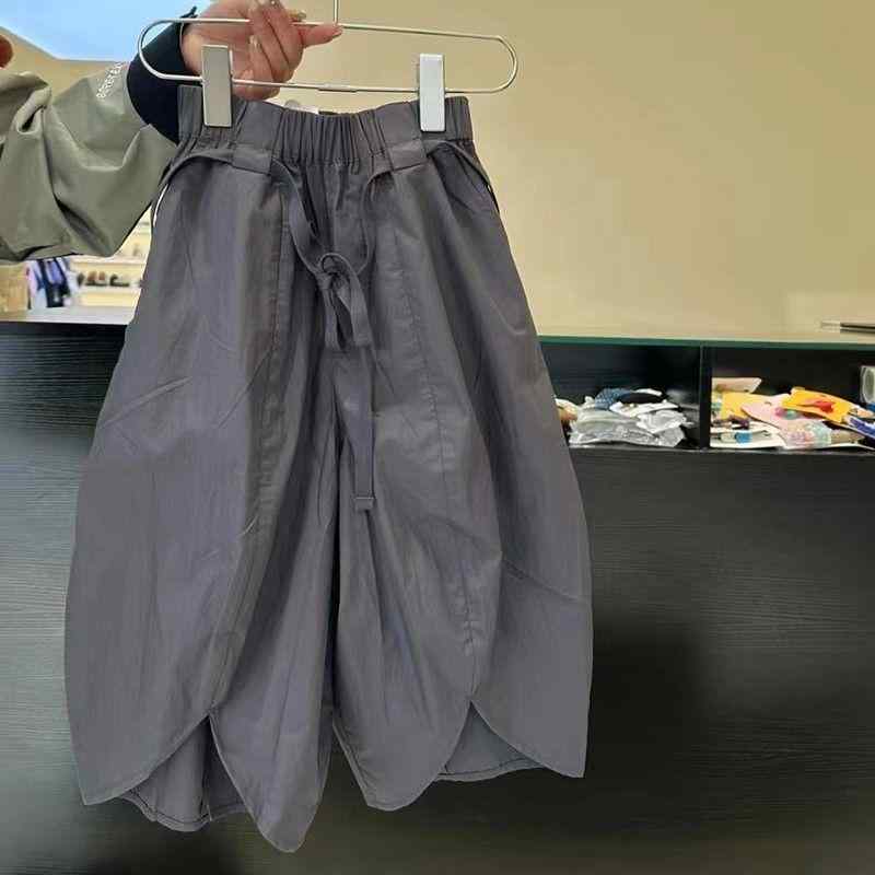 パンツ キッズ 男女兼用 ストリート カジュアル トレンド ゆったり ルーズフィット ハーレム サルエル ..