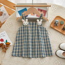 ワンピース 女の子 キッズ ベビー 女児 子供服 ジャンパースカート サロペットスカート チェック柄 格子柄 うさぎ柄 アニマル柄 綿 再生繊維 プリンセス 春夏 1歳 2歳 3歳 幼児向け