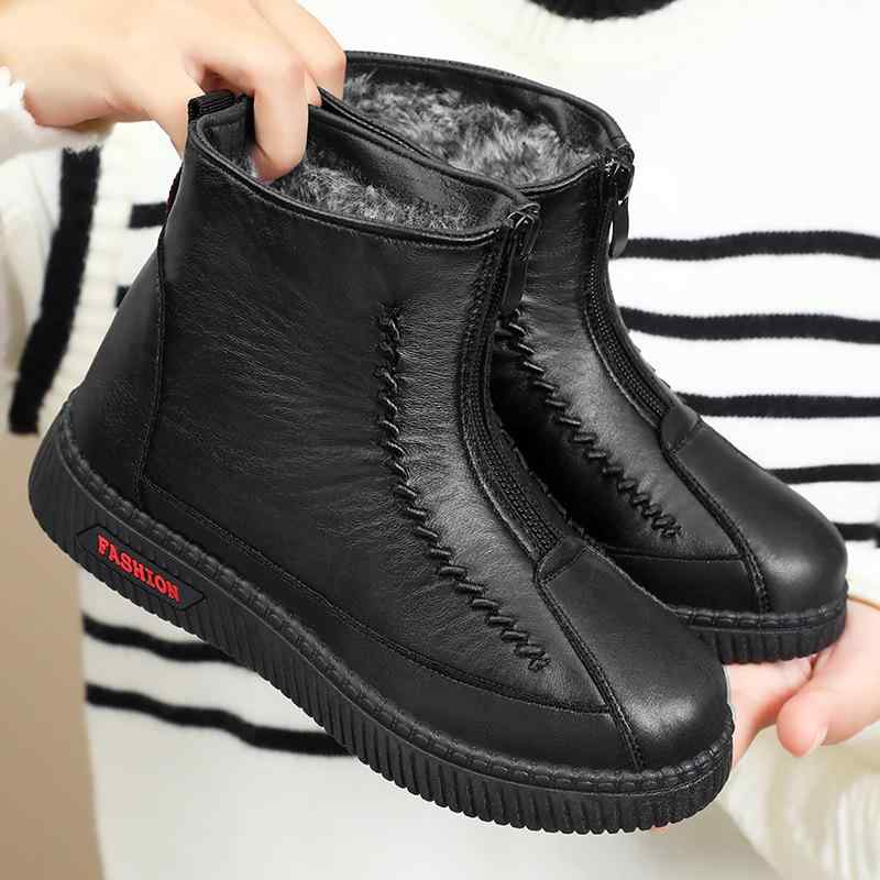 スノーブーツ レディース 秋冬 厚手 保温 防寒 暖かい ソフトソール ママ 中高年 シニア向け 綿素材 レ..