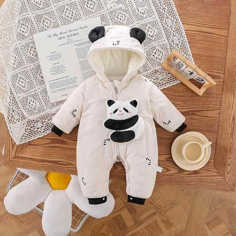・カテゴリ: ロンパース・対象年齢: 0～1歳頃・袖丈: 長袖・厚さ: 厚手・主な素材: ポリエステル・柄: 立体パンダ・サイズ展開: 66cm、73cm、80cm、90cm