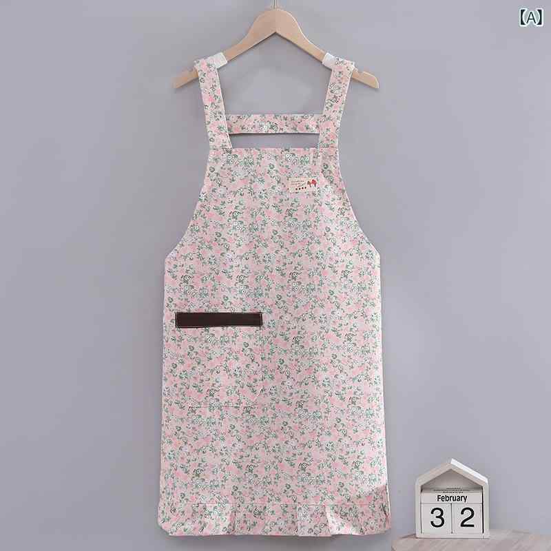エプロン レディース 女性用 キッチン 家庭 料理 調理 普段使い 春夏 薄手 速乾 通気性 大人向け 業務用 飲食店 カフェ レストラン 作業着