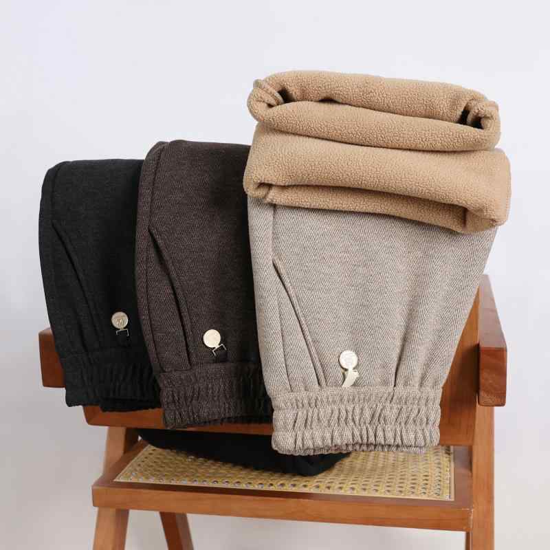 パンツ レディース ミセス 中高年 女性用 秋冬 冬 ハイウエスト ストレート ロング丈 ゆったり 裏起毛 厚手 暖かい あったか 防寒 ストレッチ ポリエステル カジュアル きれいめ 通勤 ルームウェア ズボン