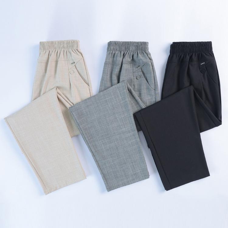 パンツ レディース 中高年 ミセス 春夏 薄手 涼しい カジュアル ゆったり ワイド ウエストゴム 楽ちん 9分丈 クロップドパンツ 普段使い お出かけ カーキ グレー ブラック