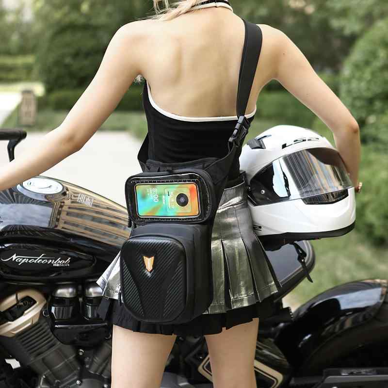 メンズ ウエストバッグ バイク用 レッグバッグ タンクバッグ ナビケース 多機能 汎用 ライディング ツ..