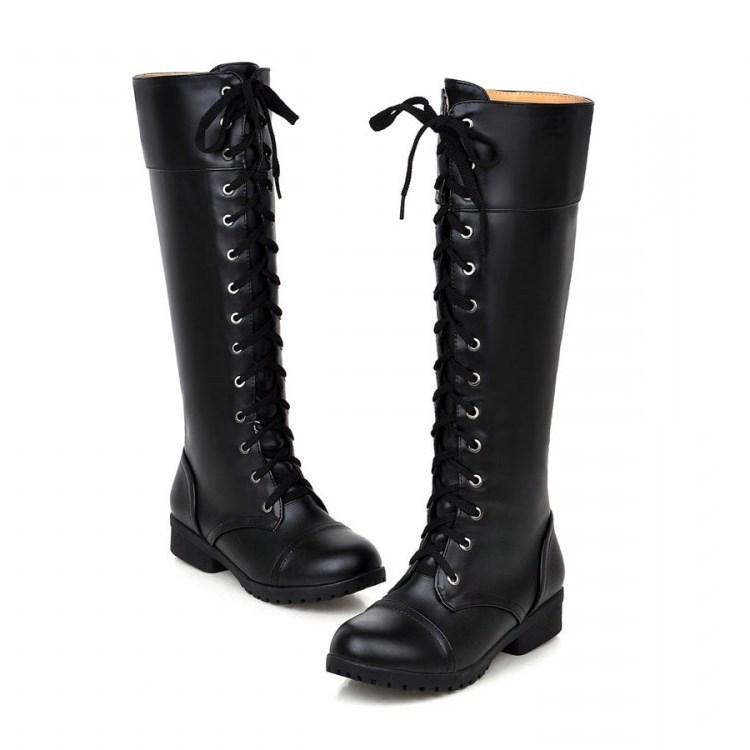 ブーツ ユニセックス パンク ロック コスプレ バイカーブーツ エンジニアブーツ 編み上げ レースアップ ハイカット ベルトバックル 多用途 スエード調 ラバーソール ブラック ホワイト