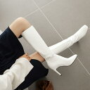 ブーツ レディース 秋冬 シンプル ロング丈 ライダース 太ヒール チャンキーヒール 合成皮革 フェイクレザー カジュアル 普段使い 歩きやすい 安定感 黒 白 緑 黄 ワインレッド おしゃれ 女性用