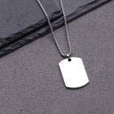 ネックレス メンズ 男性用 チタン鋼 ドッグタグ 認識票 幾何学 ロングネックレス ヒップホップ ストリート カジュアル 欧米トレンド ファッション デイリー 万能(4)